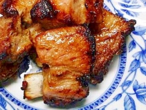 超簡単！　焼肉のタレでスペアリブ